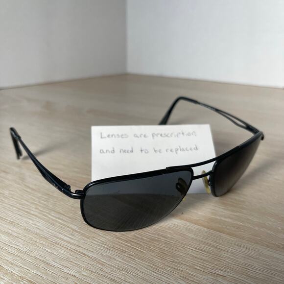 Ray-Ban RB3490 006/71 Sunglasses Black Metal PARTS ONLY 59-16 Made in Italy - Picture 1 of 11